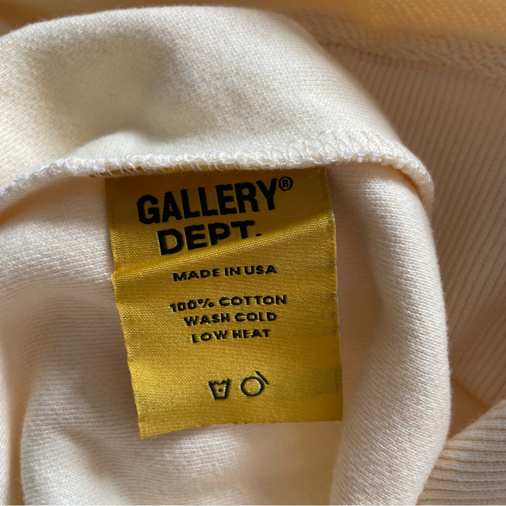 Gallery Dept x Lanvin French Logo Cream Knit Hoodie - Picture 9 of 9